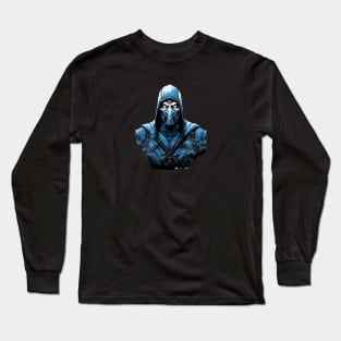 Sub Zero Mortal Kombat Design Long Sleeve T-Shirt